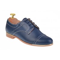 Marimea 36, 37 Pantofi dama casual din piele naturala Bleumarin LP995BL